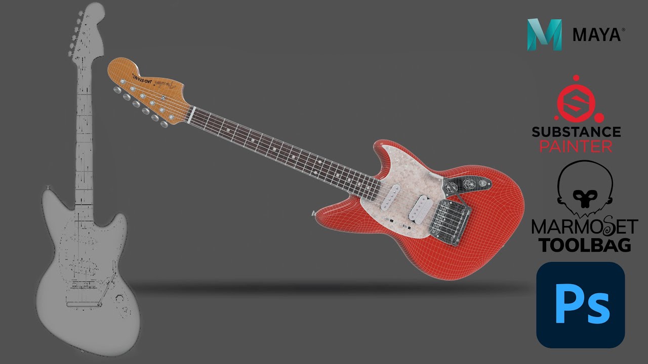 From Beginner to Pro: Guitar Modeling Secrets in Maya Part 2