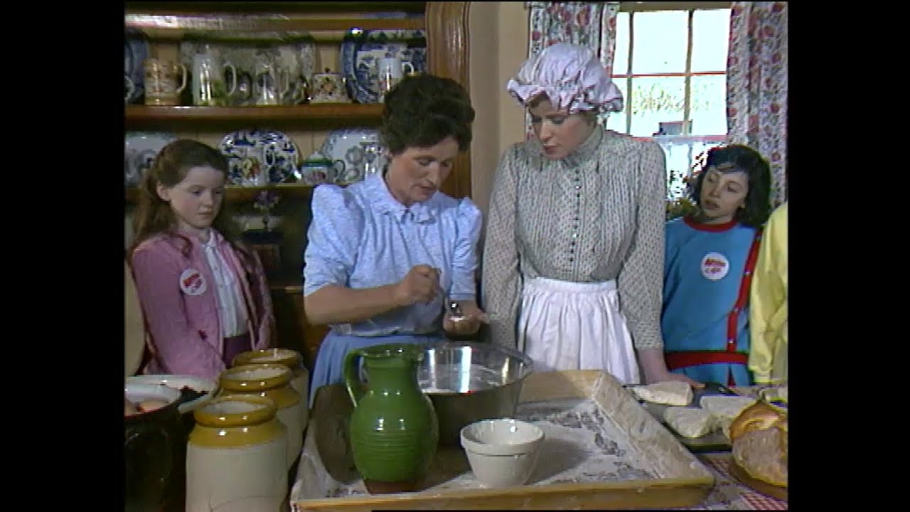 Making Irish Griddle Bread in Bunratty, Co. Clare, Ireland 1986