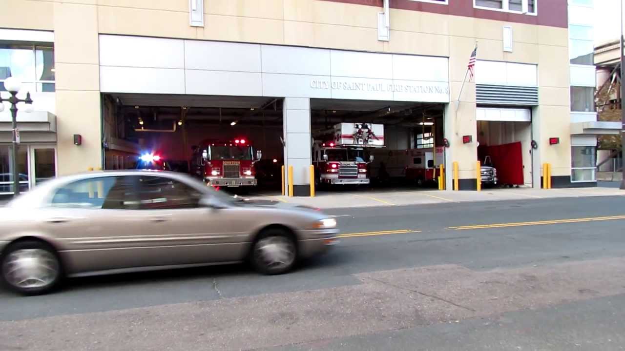 Saint Paul MN Fire Station 8 Responding, 8/13/12 - *Code 3*