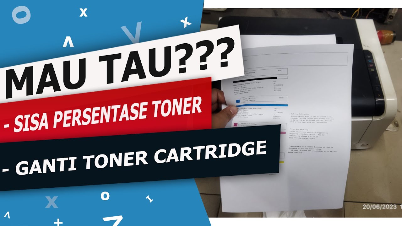 CARA PRINT SUPPLIES STATUS HP LASERJET CP1025 - CEK SISA PERSENTASE LAVEL TONER & CARA GANTI TONER