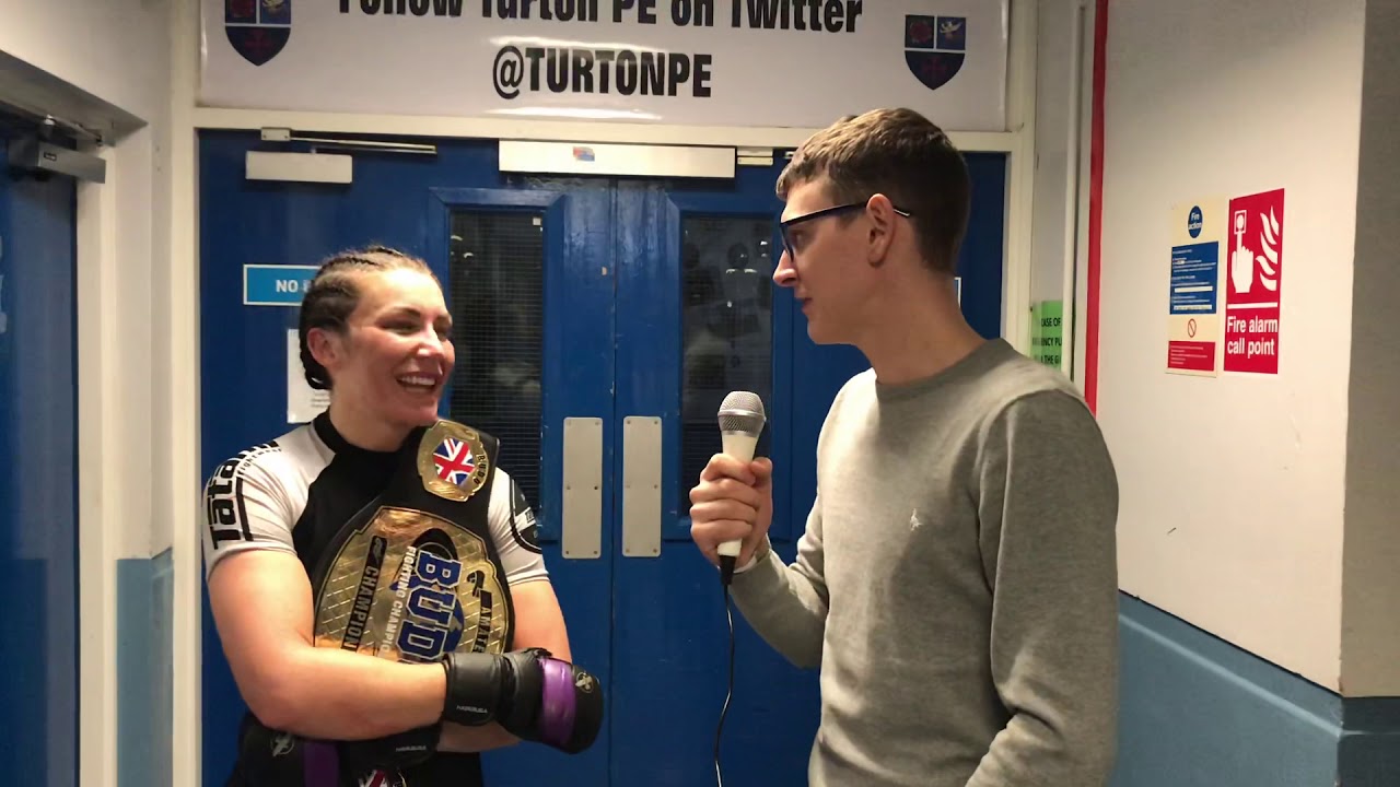 Stephanie Evans Budo Fighting Championship 42. Bantamweight Champion post fight interview with MMAUK