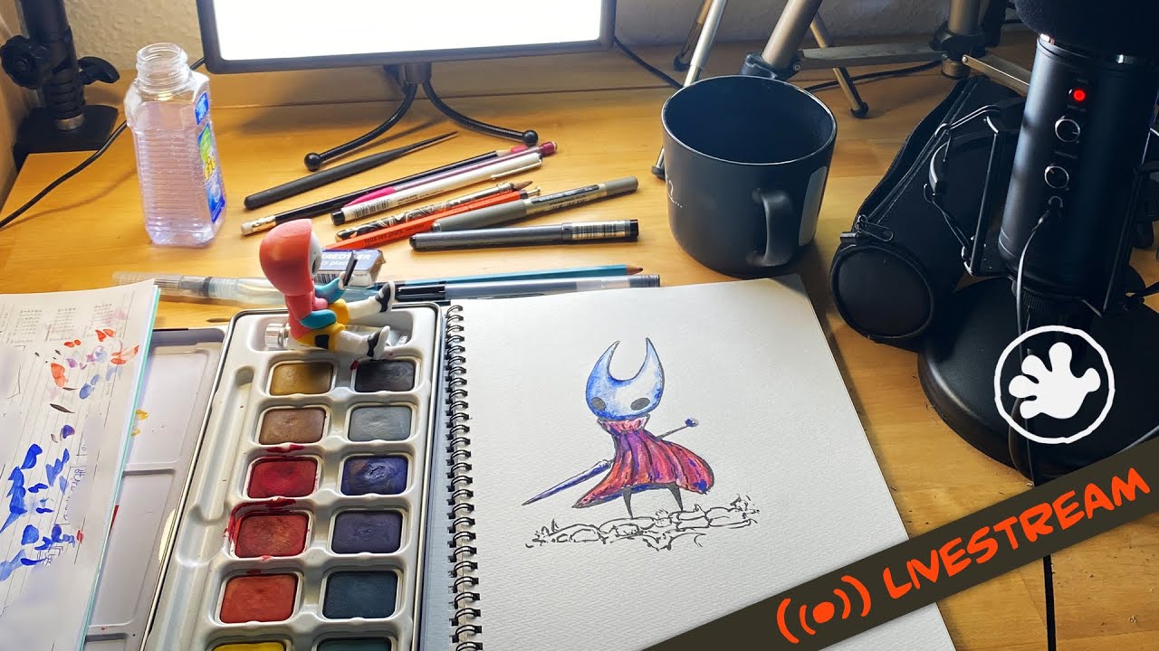 🔴 Art Stream | Hollow Knight - analoges Zeichnen [GER]