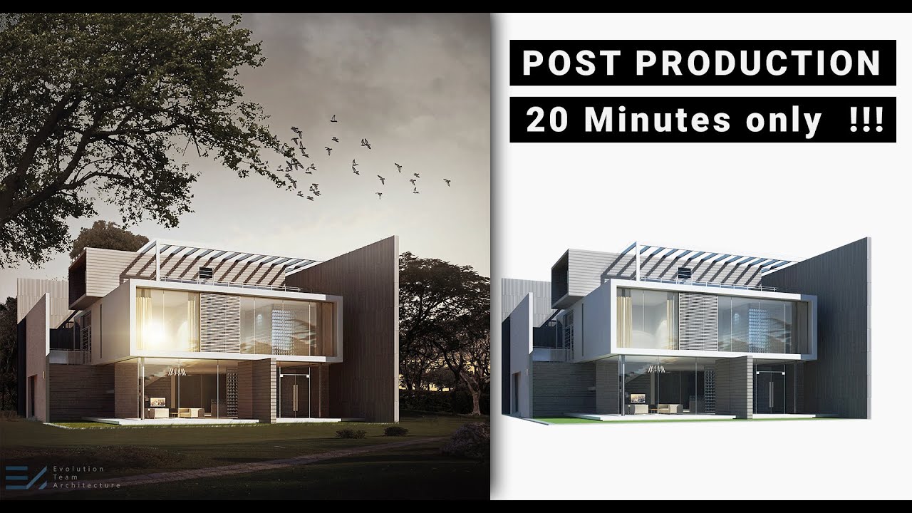 كورس الفوتوشوب المعماري | الدرس الحادي عشر |  إخراج المناظير