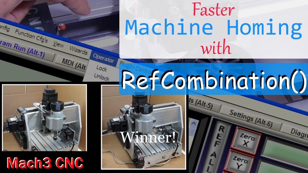 Mach3 | Ускорьте возврат машины в исходное положение с помощью RefCombination | Ref All Home | (С...