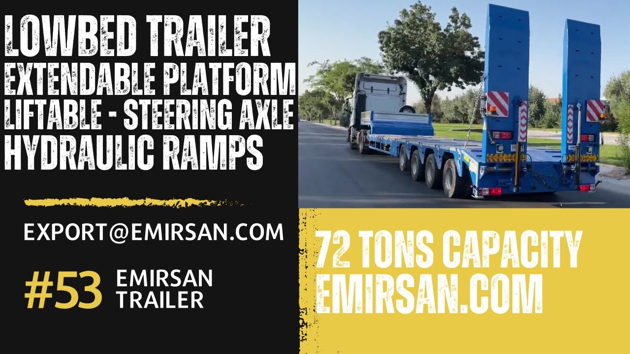 HEAVY DUTY 4 AXLE EXTENDABLE LOWBED REVIEW