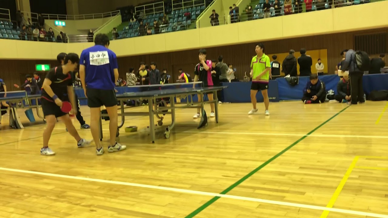 【卓球】小田中・小野(TTC浦和) VS山下・南 第2セット①