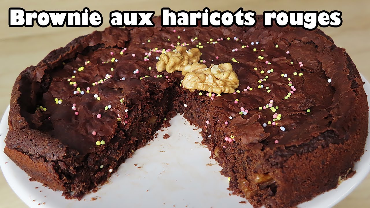Brownie aux haricots rouges, sans farine, sans oeufs, facile et rapide | VEGAN