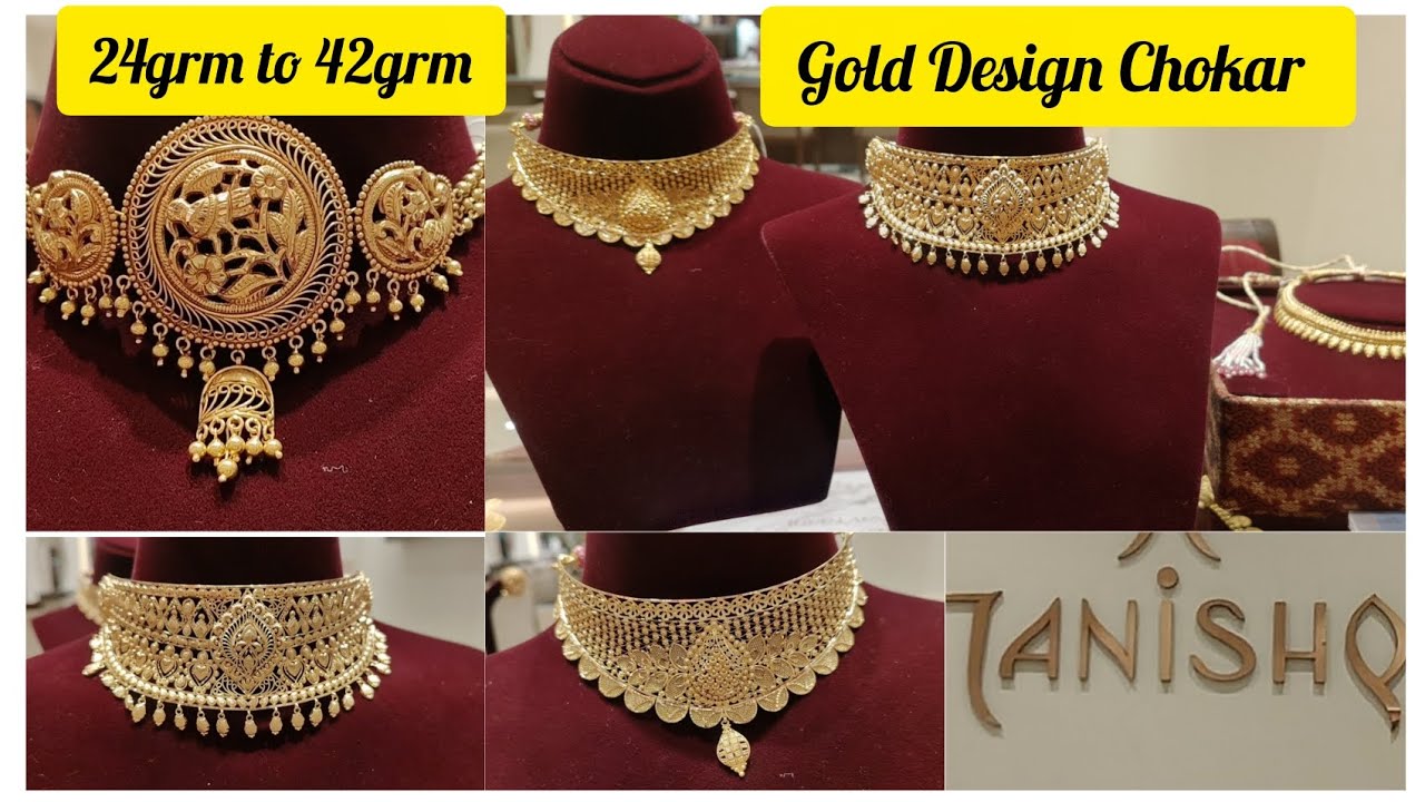 TANISHQ #Gold choker Design new trading 24grm to 42grm 