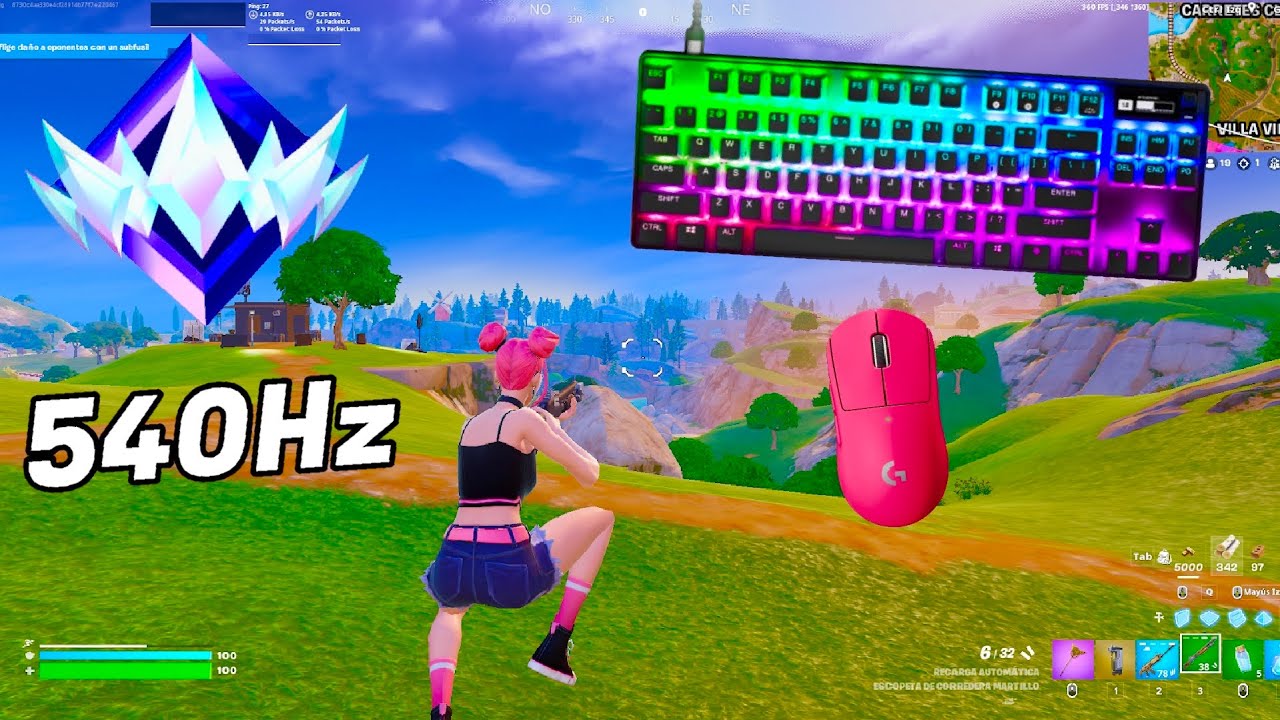 SteelSeries Apex Pro TKL ASMR 😴 Solo Gameplay 🏆 Satisfying Keyboard Fortnite 360 FPS 4K