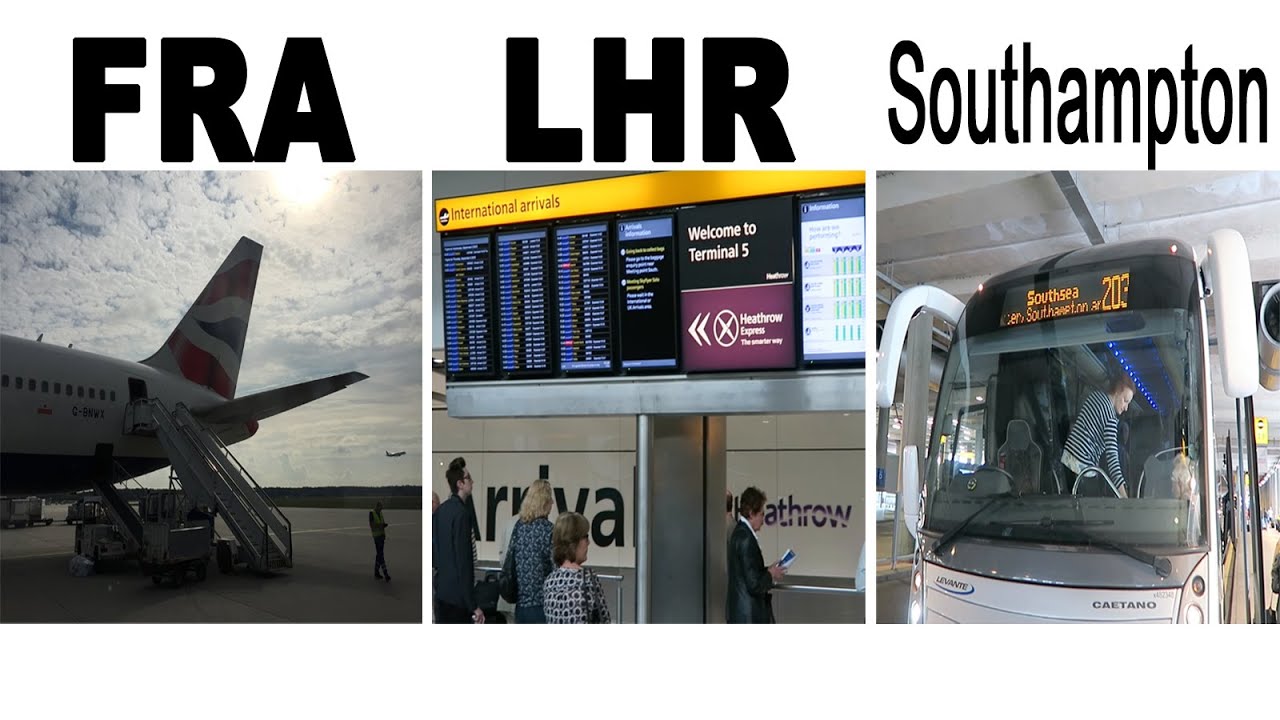 Boarding Frankfurt Airport (Terminal 2) to London Heathrow - Bus to Southampton