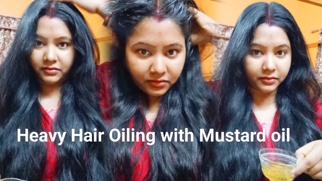 Heavy Hair Oiling with Mustard oil ✨