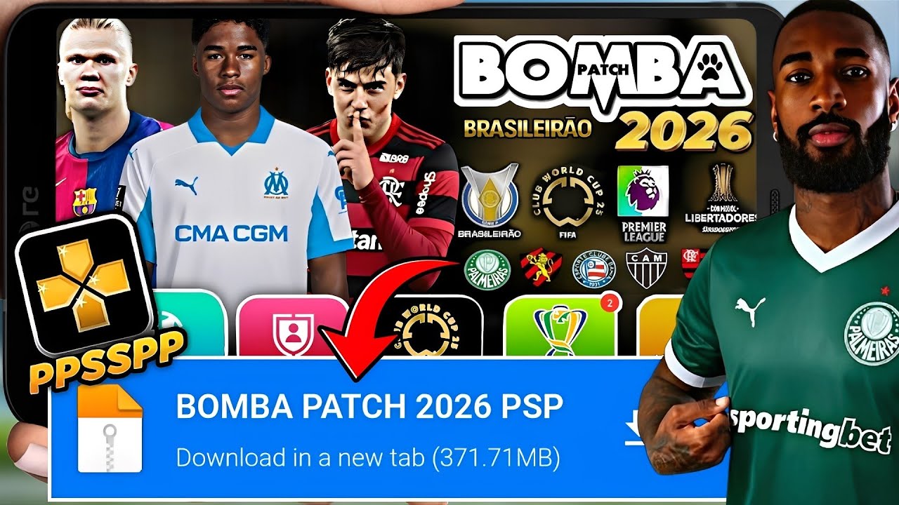 🚨BOMBA PATCH 2026 (PPSSPP) DOWNLOAD MEDIAFIRE LINK DIRETO! ATUALIZADO COMO BAIXAR E INSTALAR! ✅