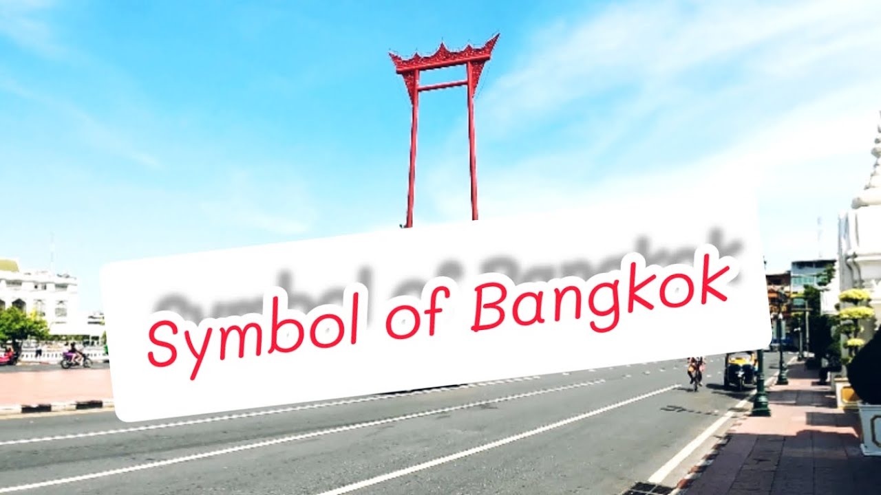 [4K] Giant swing in Bangkok, symbols of #bangkok, (Thai people called Sao Ching Cha) [1/2]