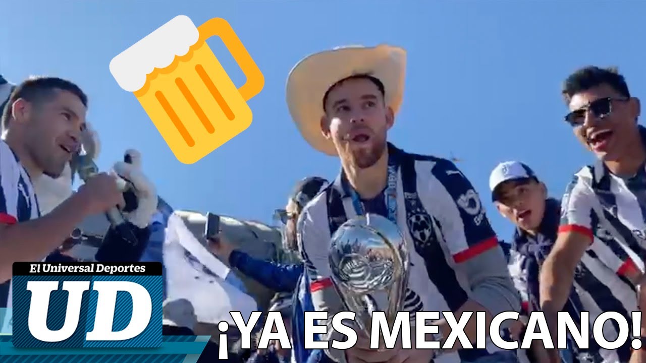 ¡JANSSEN, YA ERES MEXICANO! Así festeja el título del Monterrey 🇳🇱🤠🏆