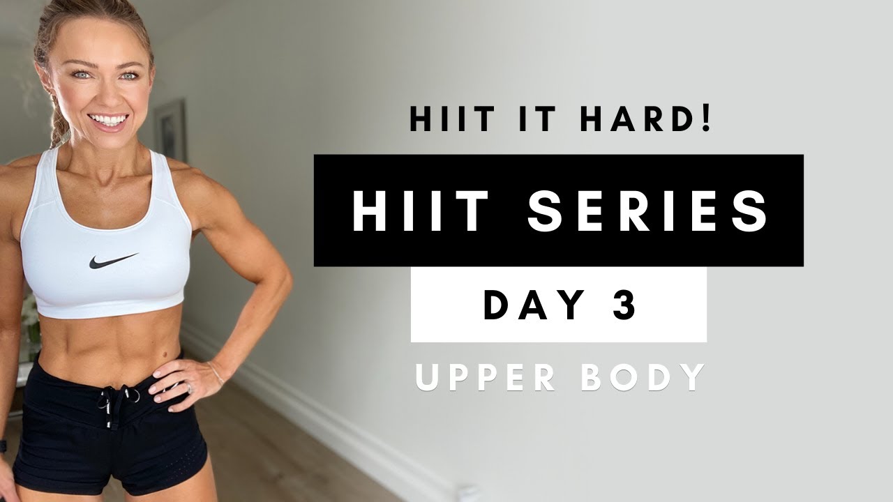 20-минутная тренировка для верхней части тела и корпуса дома | Серия HIIT IT HARD, день 3