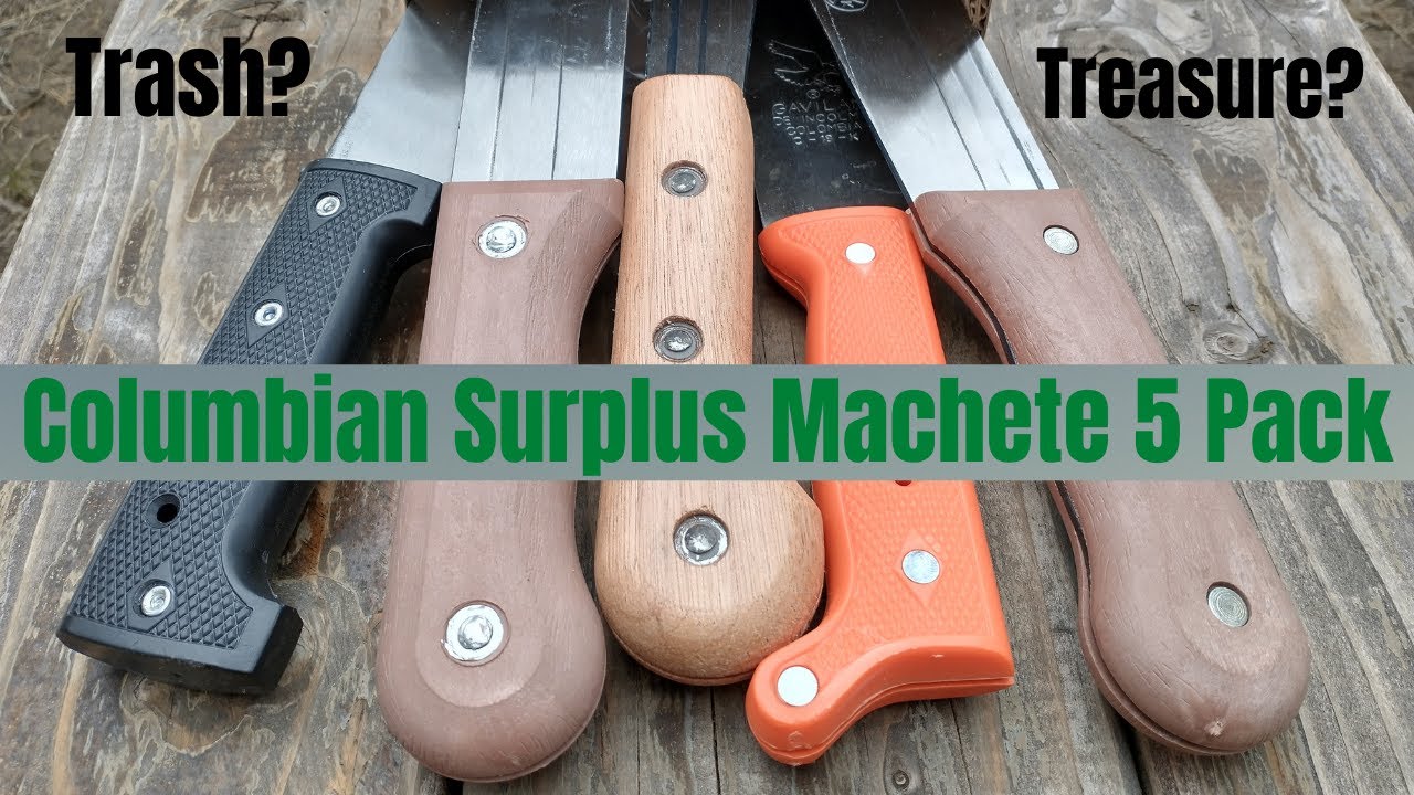 Columbian Surplus Machete 5 Pack.  Trash or Treasure?