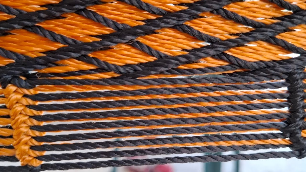 Como empezar el cuerpo de una hamaca de tejido panal