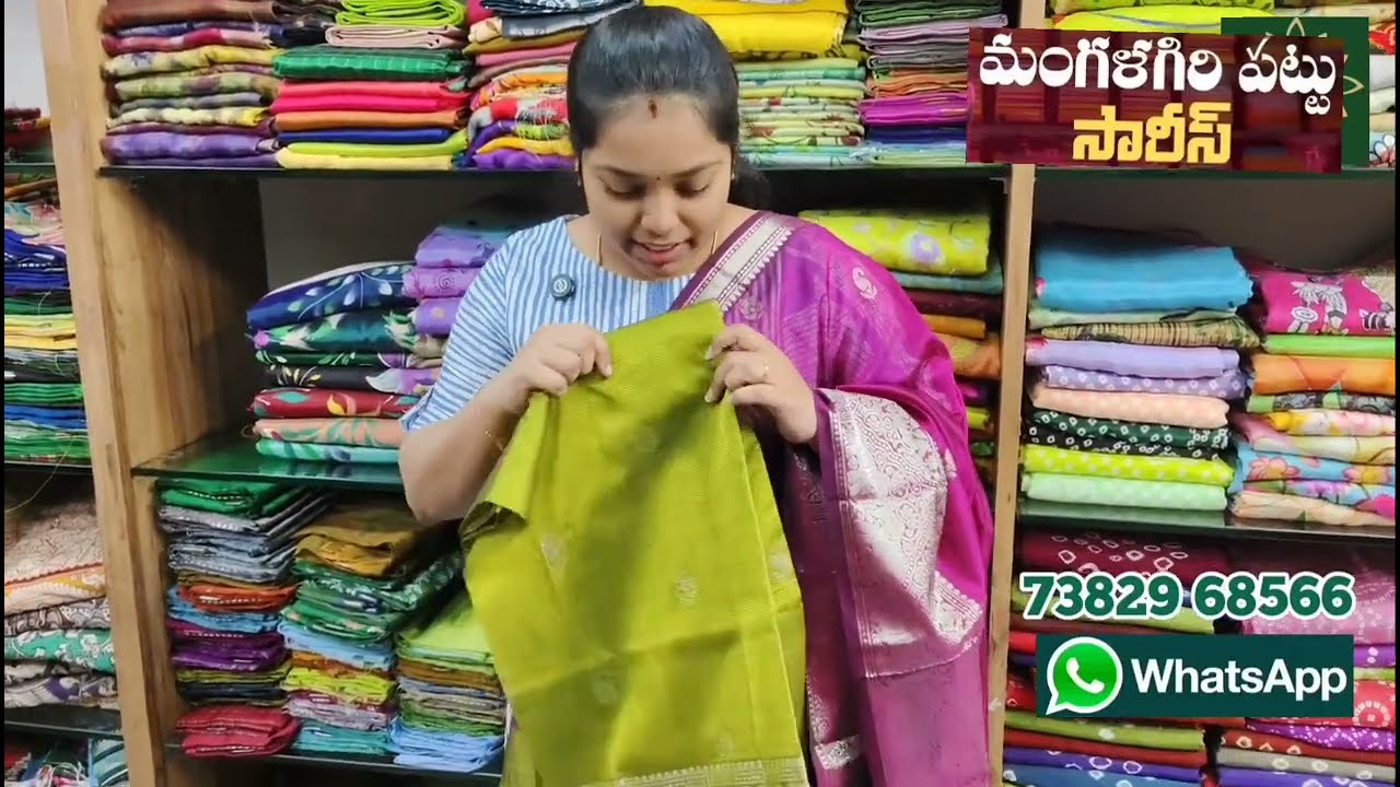 Mangalagiri pattu sarees with very reasonable price 