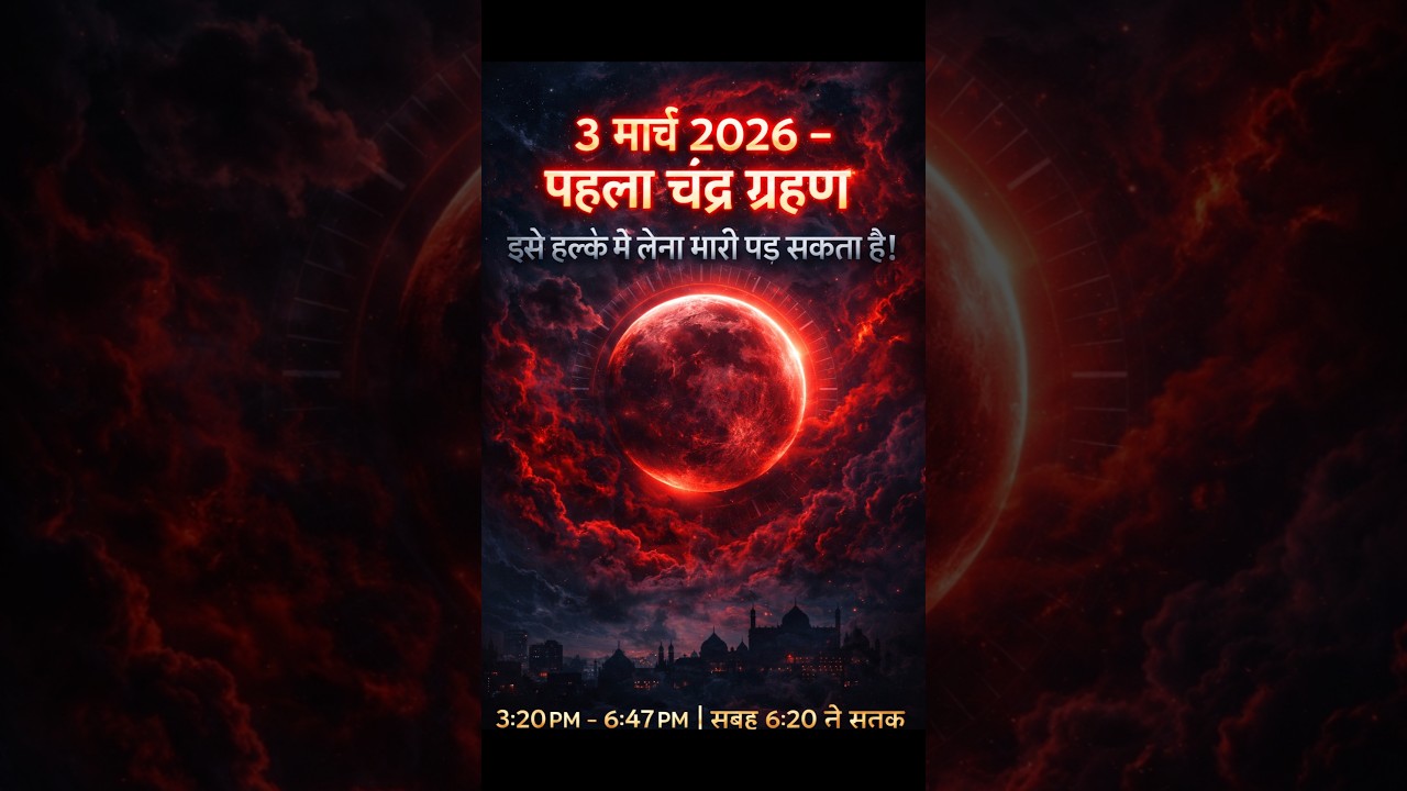 Chandra Grahan 2026 🌒 | Ye Galti Bilkul Mat Karna! (Full Timing & Sutak Info)#shortsfeed