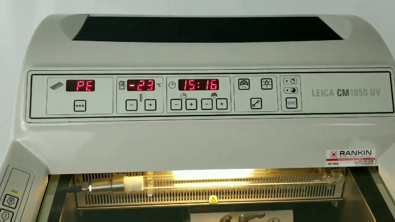 Leica CM1850 UV Cryostat Programming and Buttons