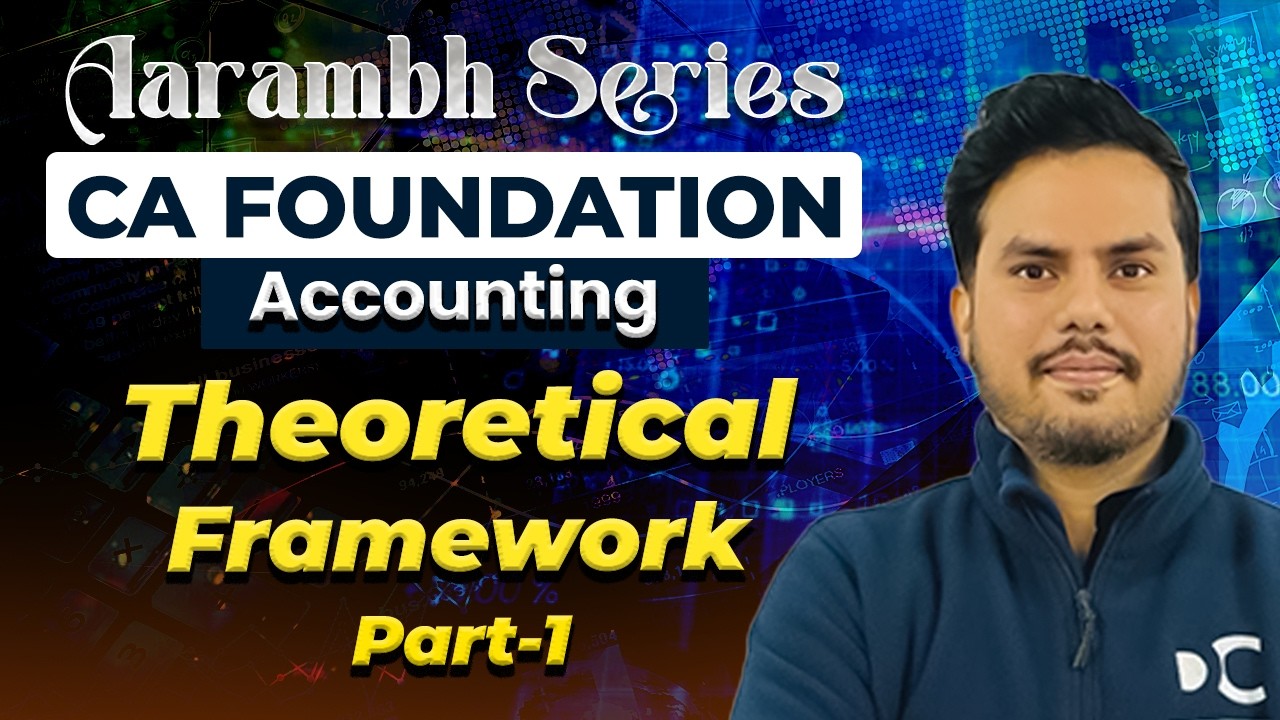 Theoretical Framework | Part 1 | Accounting | CA Foundation | May 2026 | Aarambh Series