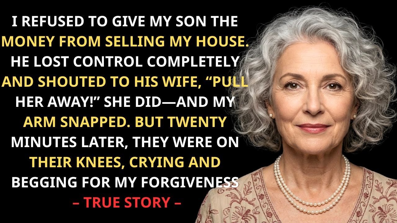Я отказался отдать сыну деньги за продажу дома — его жена сломала мне руку. Несколько часов спустя…