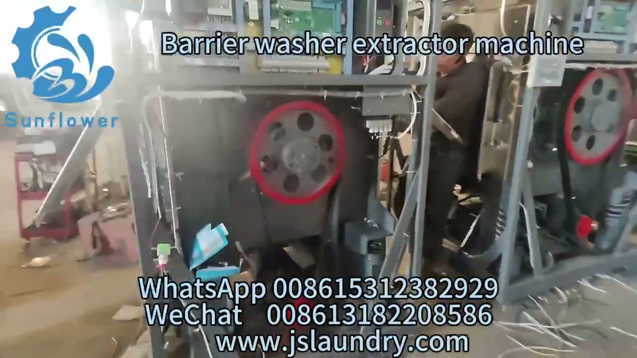 Barrier washer extractor machine