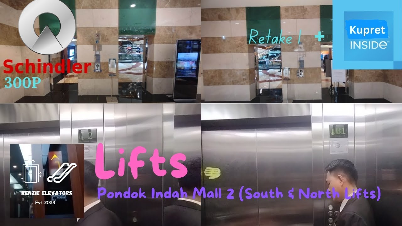 [R1] Guided Schindler 300P Traction Elevator - Pondok Indah Mall 2 , Jakarta [South & North Lifts]