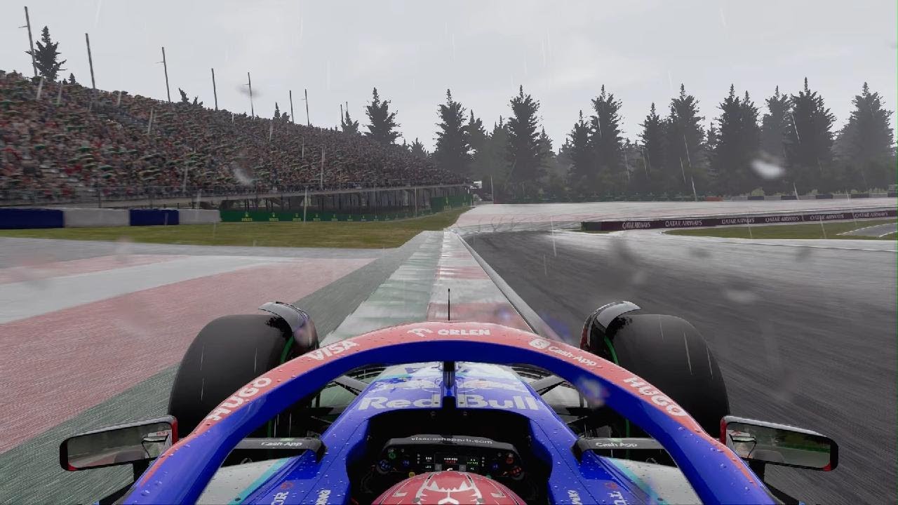 F1 24 Last Corner Puncture Win Red Bull Ring Pod Cam