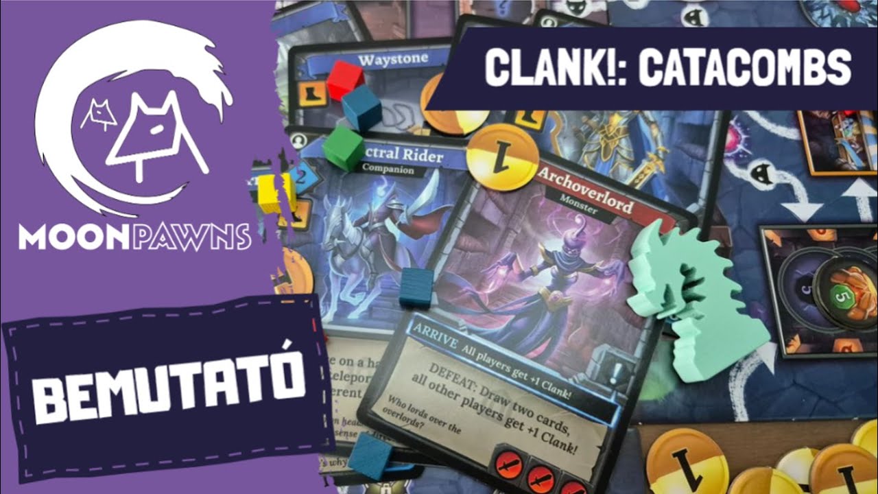 Clank!: Catacombs társasjáték bemutató | Új mélységek a katakombában!