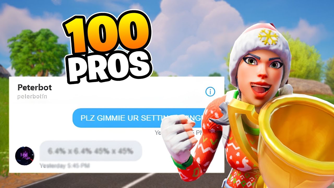 I Asked 100 Pros For Their SETTINGS! ( ft. Clix, Mr Savage, and Khanada)