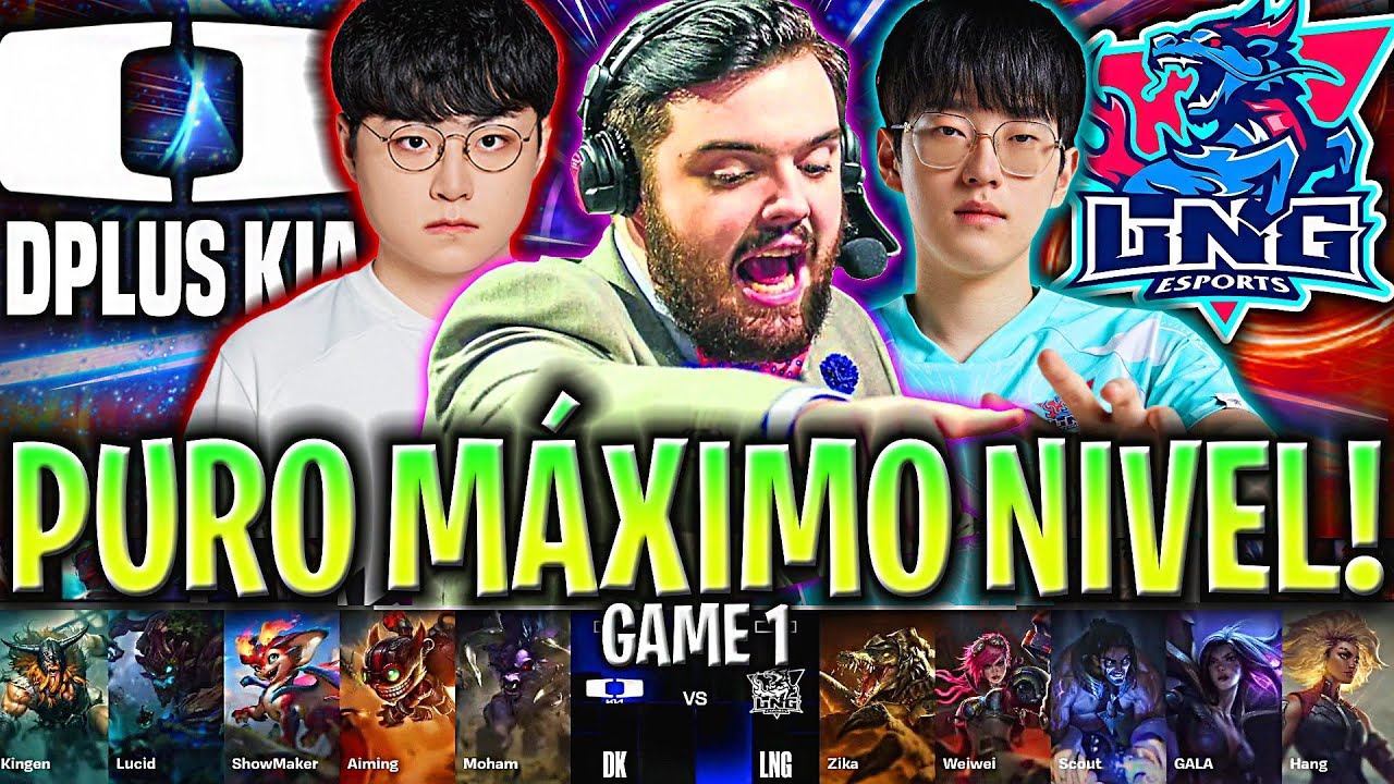 IBAI CASTEA EL MÁXIMO NIVEL DEL MUNDIAL! - DK vs LNG GAME 1 WORLDS SWISS STAGE 2024 IBAI ESPAÑOL
