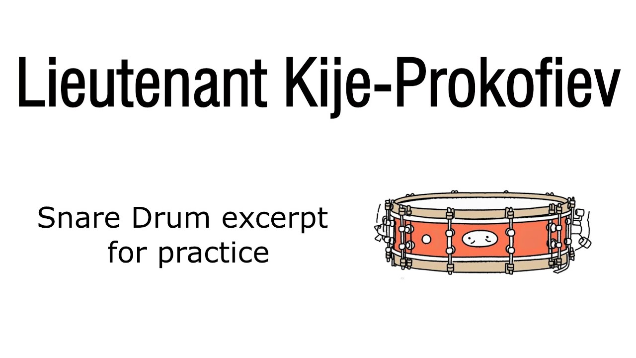 Lieutenant Kije - Snare Drum  excerpt for practice