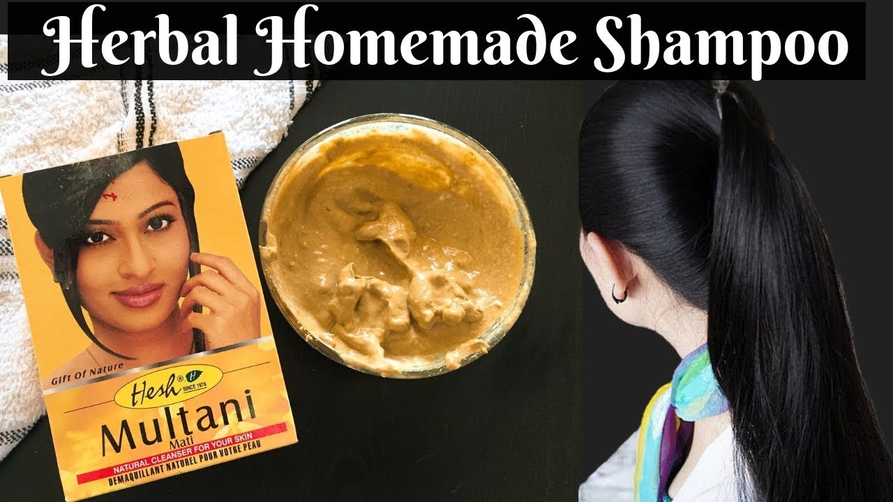 Hair Wash with Multani Mitti | Herbal Homemade Shampoo | How To Clean Your Hair Without Shampoo