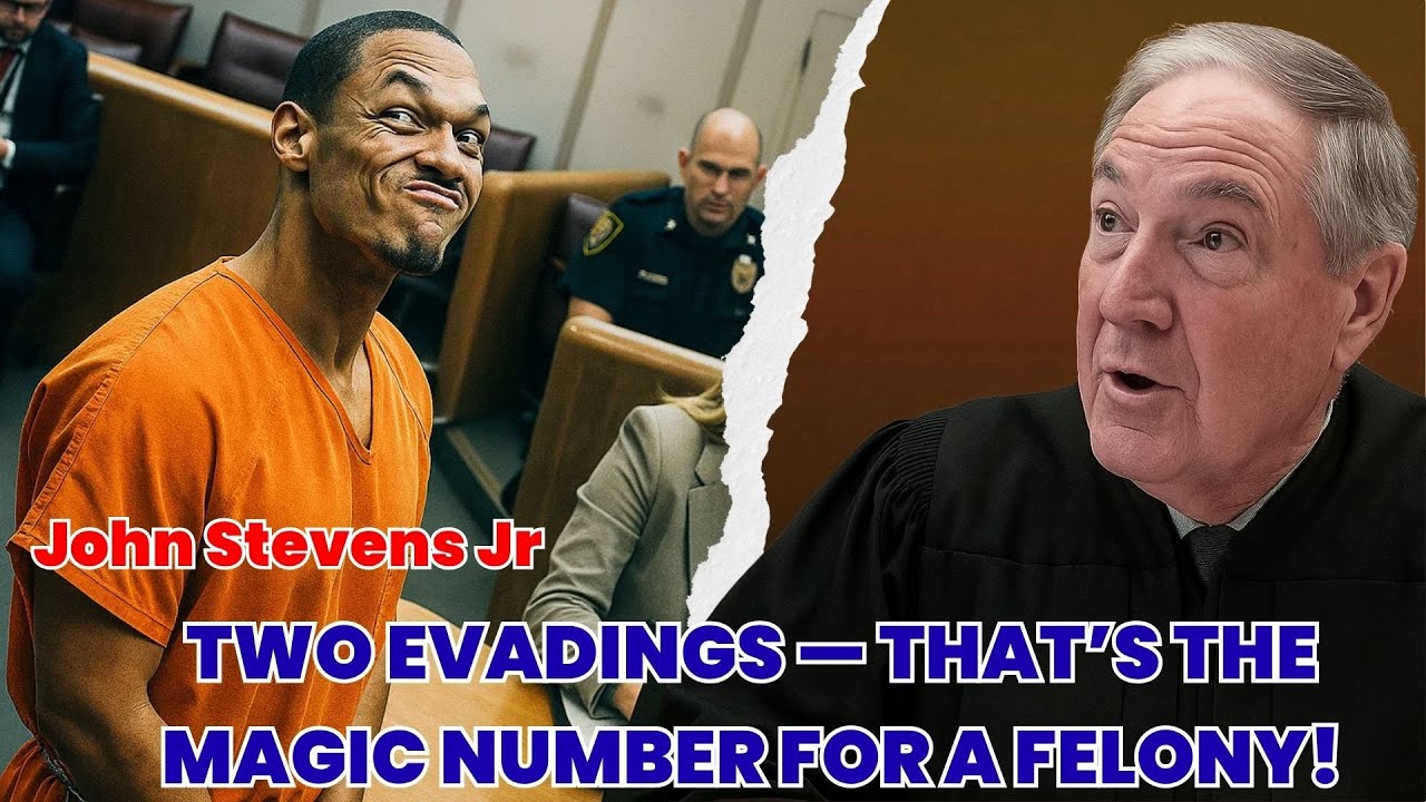 Judge John Stevens Jr. SNAPS: “Two Evadings — That’s the Magic Number for a FELONY!”