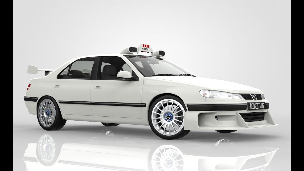 Peugeot 406 Taxi 2 3D Model