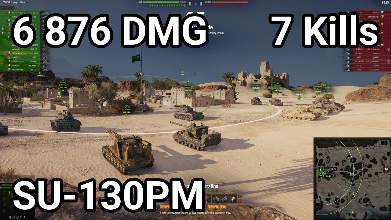 SU-130PM - 6 876 damage / 7 kill