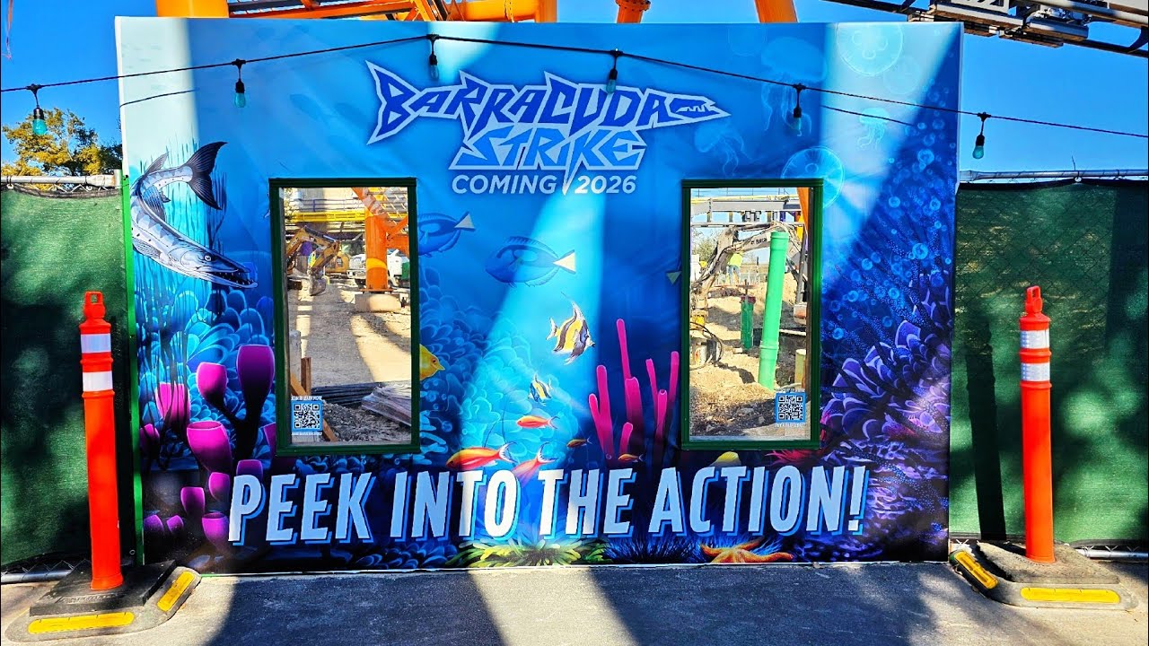 Barracuda Strike Construction Update at SeaWorld San Antonio!