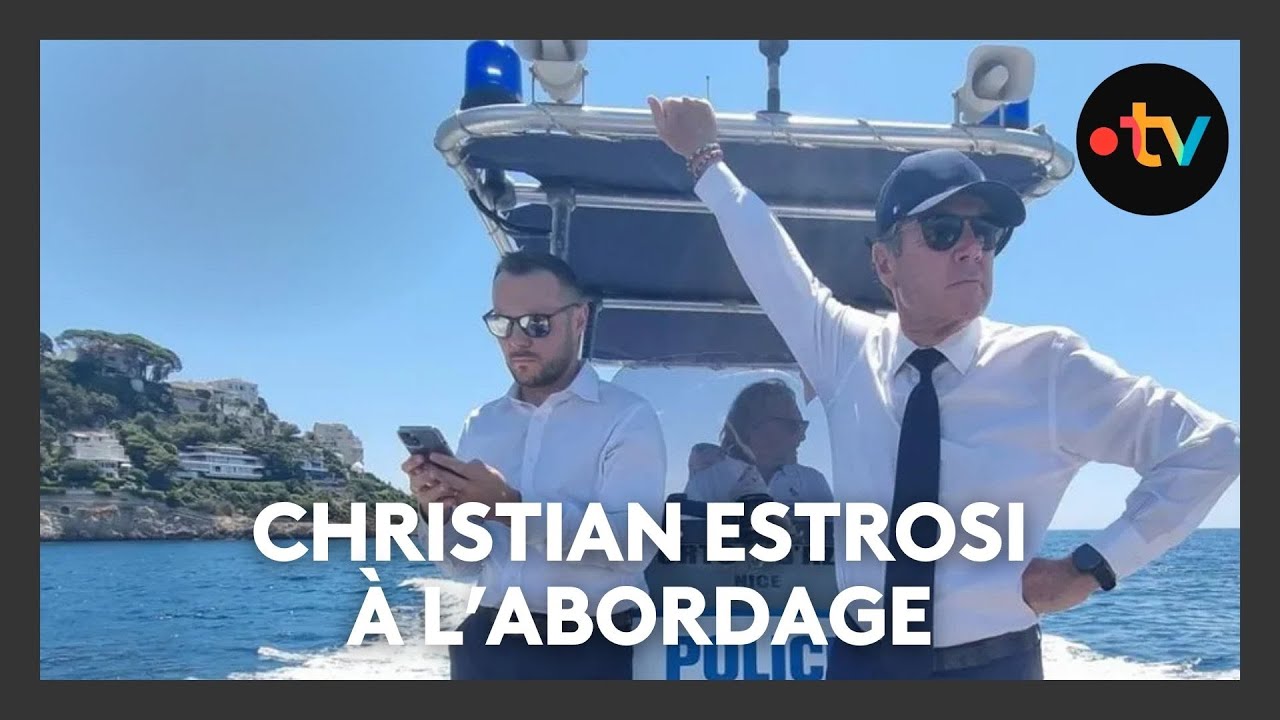 Christian Estrosi à l'abordage d'un paquebot à Villefranche-sur-Mer