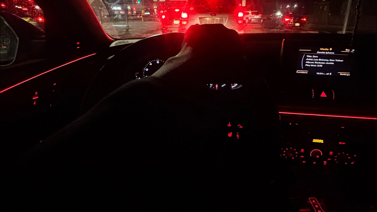 1 AM POV DRIVE IN SUPERCHARGED AUDI💨( loud exhaust)