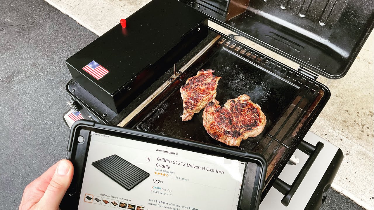 Cast Iron Seared Steaks On A Portable Pellet Grill? / Z-Grills Cruiser Portable Pellet Grill!