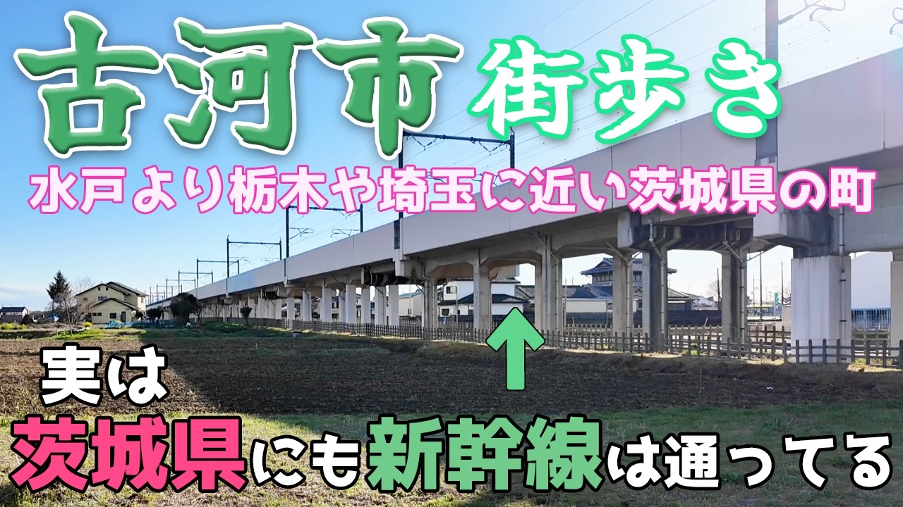 茨城県古河市を街歩き　茨城なのに東北本線沿線で栃木みたいな街　日光街道の宿場町や室町の城下町で古河公方公園の花桃が見事