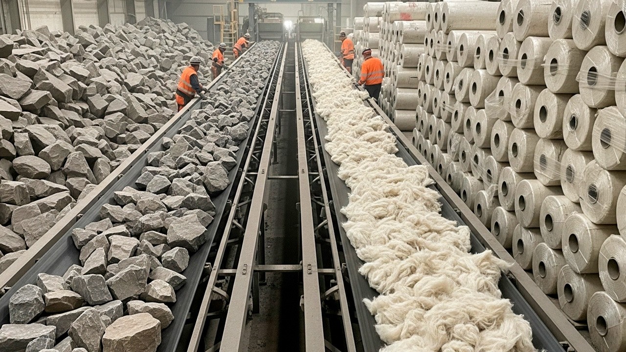 Jak Kamienne Śmieci i Piekło 1500°C tworzą Izolację? | Niesamowita Fabryka Wełny Mineralnej