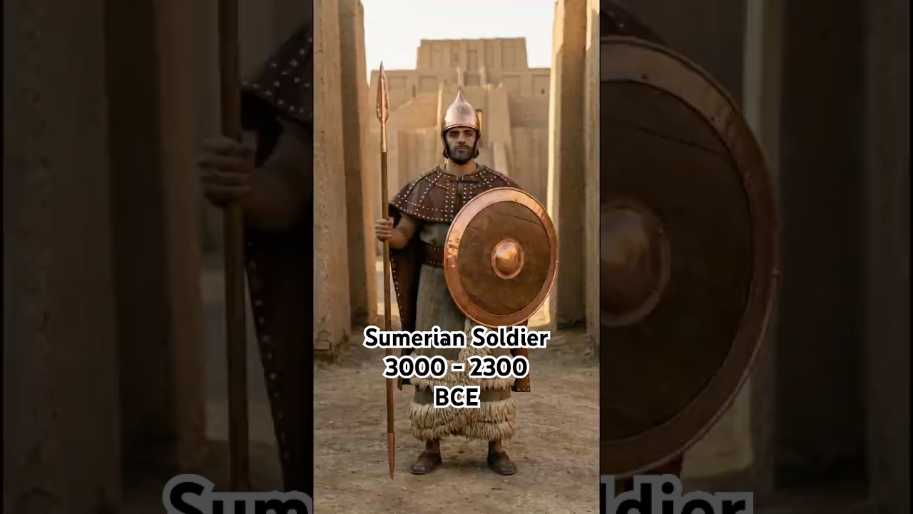 🏺 🇸🇺 SUMERIAN SOLDIER EVOLUTION 3000 &rarr; 2300 BCE | Archaeological Reconstruction #history