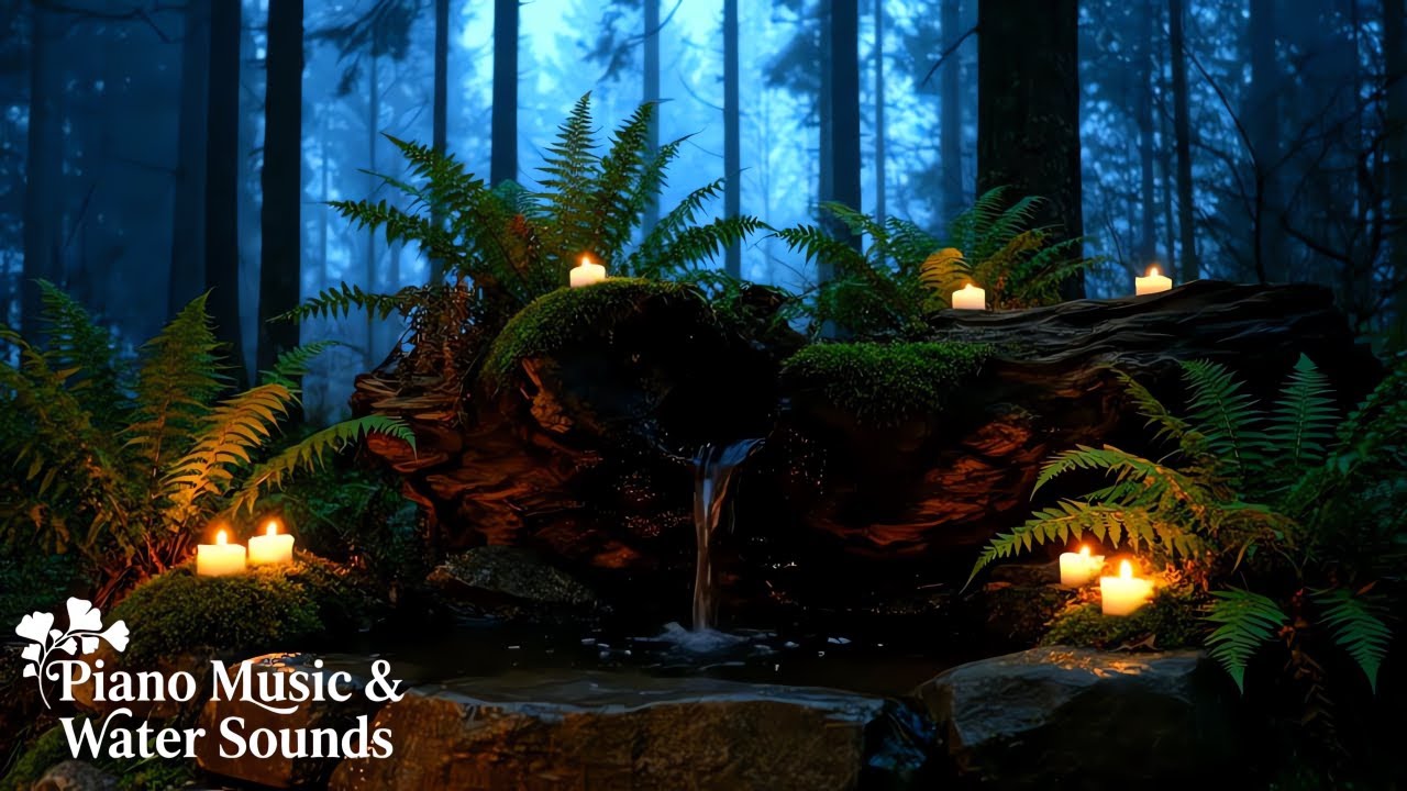 Soothing Sleep Music and Water Sounds 🌿 Calm Piano for Anxiety Relief & Insomnia