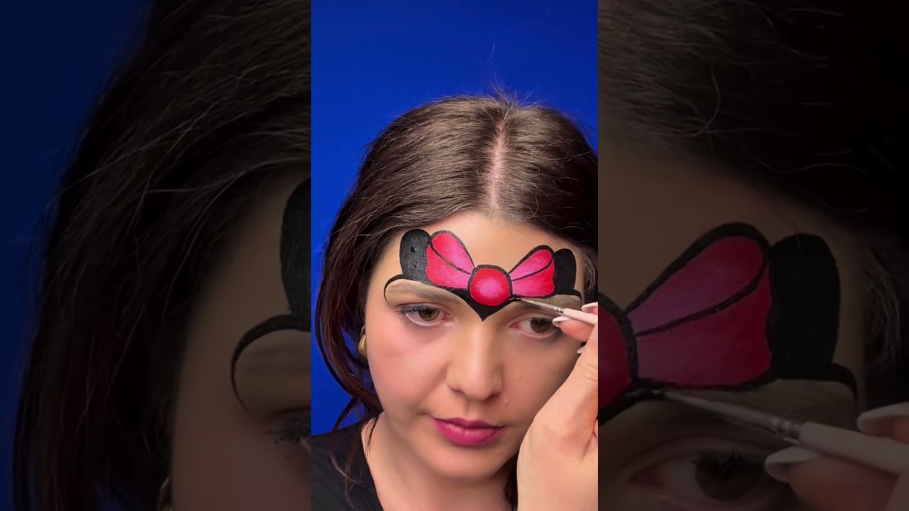 Minnie Mouse Face Paint Tutorial