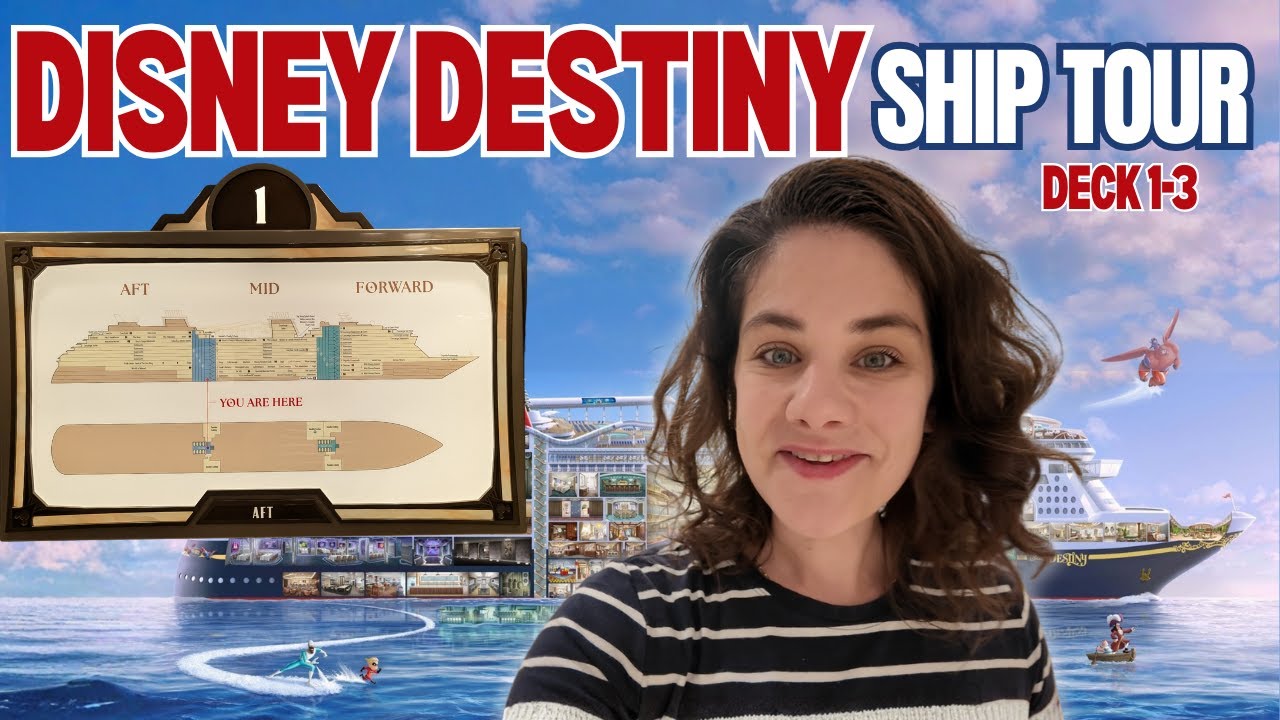 Экскурсия по кораблю Disney Destiny | Пошаговый осмотр палубы с советами по навигации!