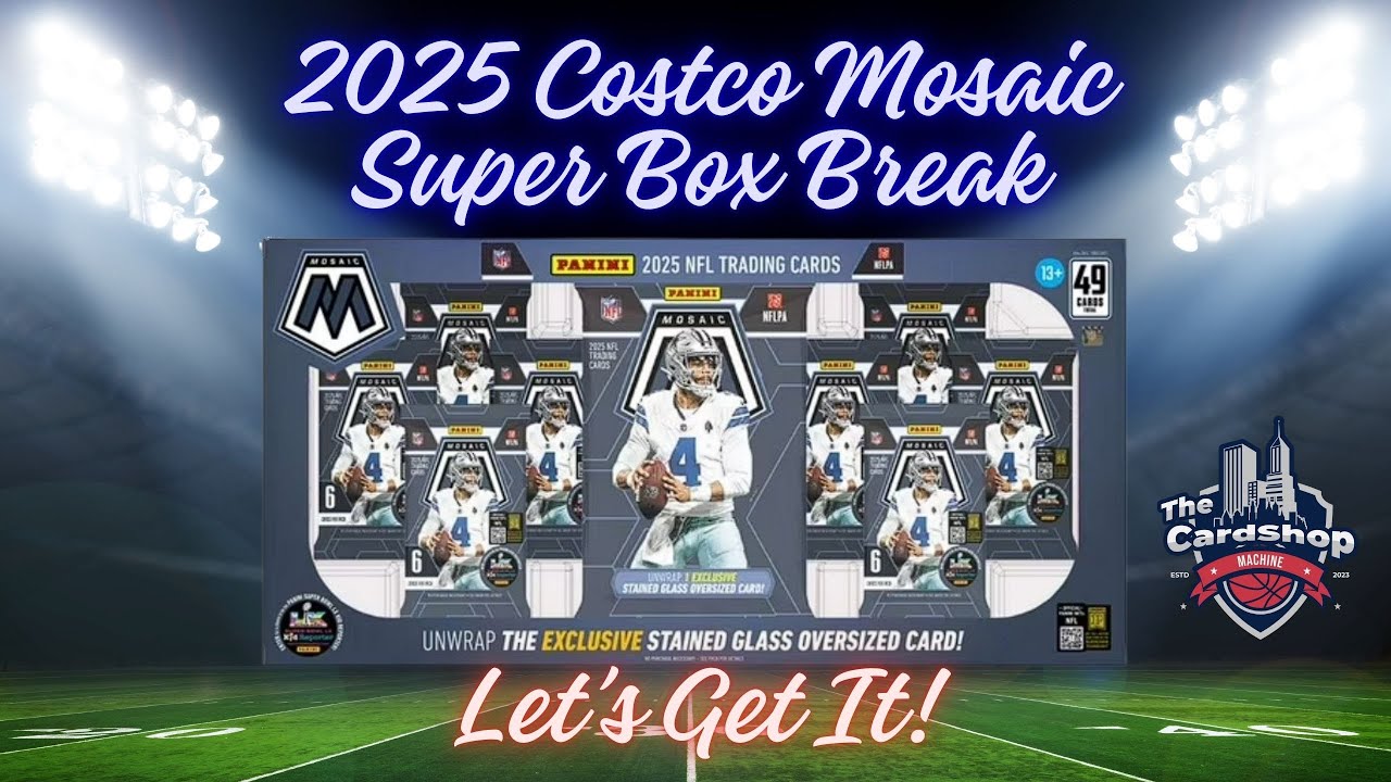 Распаковка коллекционного набора Costco Mosaic NFL Super Box 2025!! Вперед!