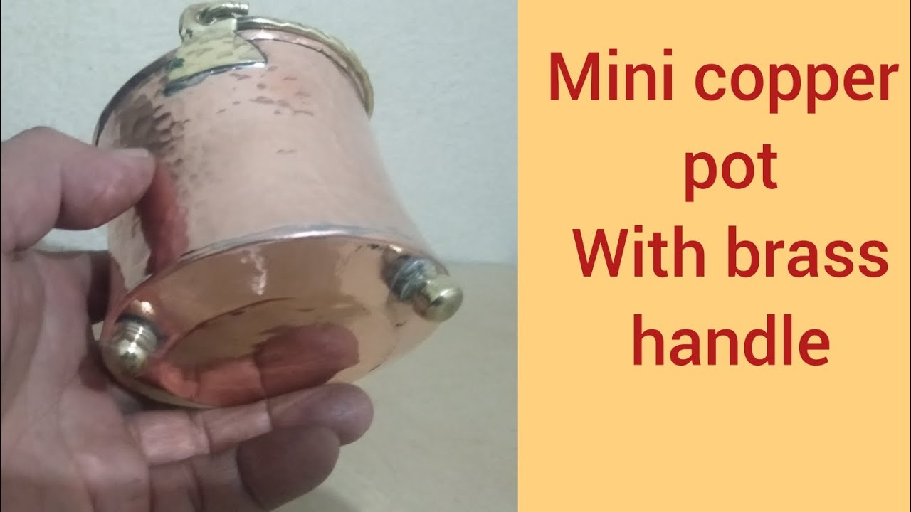 Hammered mini copper pot