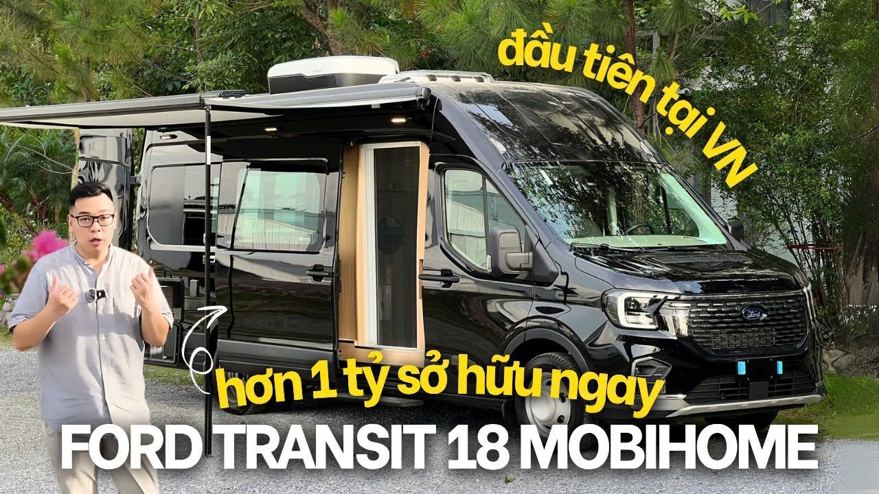 CHỈ VỚI HƠN 1 TỶ SỞ HỮU NGAY MOBIHOME TRÊN FORD TRANSIT 18 PREMIUM ĐẦU TIÊN TẠI VN ? - 077.629.7777